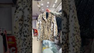 Luxus echte natürliche echte Kaninchen Pelzmantel Damen warme Mode Leoparden jacke [upl. by Skilken]