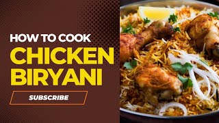 Hyderabad chicken dum biryani👌చికెన్ దమ్ బిర్యాని 😋subscribe like foodchickendum biryani [upl. by Trevorr]