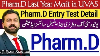 Pharm D Fall Admission 2024  UVAS Lahore  Pharm D last Year Merit [upl. by Lena]