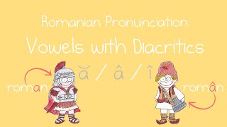 Romanian Pronunciation Vowels with Diacritics ă  â  î  The Difference Diacritics Make [upl. by Ayiotal666]