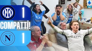 Inter  Napoli 11  COMPATTI 💪 LIVE REACTION NAPOLETANI HD [upl. by Adnahcir]