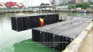 Containerized Pontoon System CPS and Rigid Pontoon Connector RPC [upl. by Eldrid]