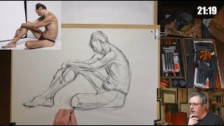 Stages and working through a plan 22 min pose with reference [upl. by Diandre944]