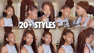 UPDATED HOW TO STYLE SOFT LOCS IN 20 WAYS EASY [upl. by Azenav]