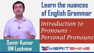 English Grammar 14  Introduction to Pronouns  Personal Pronouns [upl. by Glovsky]