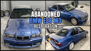 Restoring An ABANDONED BMW E36 M3 Bought at Auction  MAD DETAILING [upl. by Shina]