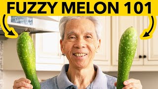 😊 How a Chinese Chef cooks with Fuzzy Melon 節瓜粉絲蝦煲 [upl. by Carley]