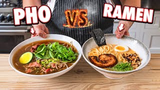 Tonkotsu Ramen Vs Pho [upl. by Eniamreg]