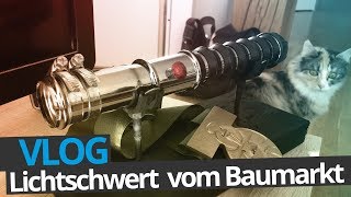 Wir bauen ein eigenes Lichtschwert  VLOG [upl. by Ahsoem]