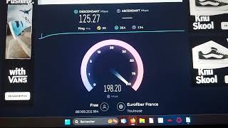 Speedtest free freebox pop [upl. by Eeldivad]