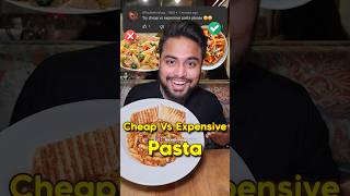 Rs 50 VS Rs 700 Pasta🍝  Cheap vs Expensive Pasta food pasta challenge trending shorts [upl. by Duleba]