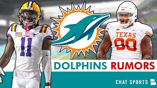 Dolphins Rumors Draft Brian Thomas Jr ESPN 2Round NFL Mock Draft Picks  Sign Jarvis Landry [upl. by Ahsiruam]