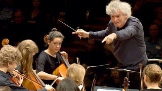 In rehearsal Simon Rattle conducts 6 Berlin school orchestras [upl. by Viviene]