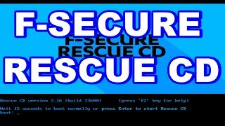 How to create and scan Your ComputerLaptop with FSECURE Rescue USBCD [upl. by Yellas]