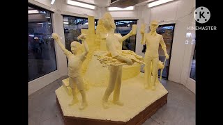 Butter Sculpture At The 2022 Pennsylvania Farm Show [upl. by Ahsein]