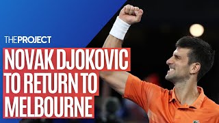 Djoker Returns Novak Djokovic Returns To Melbourne After Being Deported A Year Ago [upl. by Berghoff447]