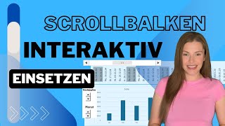 SCROLLBALKEN in Excel Interaktive Zeitachsen und dynamische Diagramme erstellen [upl. by Scribner]