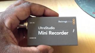 Blackmagic Design Ultrastudio Mini Recorder Review [upl. by Mail122]