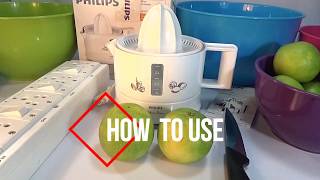 Philips HR2771 Citrus Press Juicer  How to use [upl. by Ivanah]