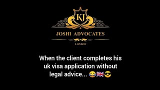 When the client completes his UK visa application without legal advice 😂🇬🇧😎 [upl. by Tayyebeb71]