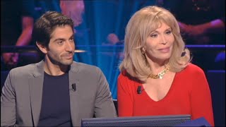 Qui veut gagner des millions  Amanda Lear et Mathieu Delarive 31012014 [upl. by Kenward]