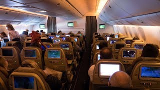 UNPLEASANT EXPERIENCE WITH ETIHAD  Boeing 777300ER ECONOMY  Frankfurt  Abu Dhabi  FLIGHT REVIEW [upl. by Pasquale]