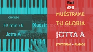 Jotta A  Muéstrame Tu Gloria  Tutorial de Piano 10 [upl. by Maddie166]