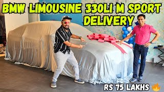 Taking Delivery Of Brand New BMW CAR WORTH 75 LAKHS  Meta Saabs BMW 330li MSport Luxury Car 🔥 [upl. by Ettenay501]