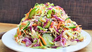 Ich esse diesen Kohlsalat jeden Tag zum Abendessen und verliere schnell Bauchfett Gurkenrezepte [upl. by Edrick]