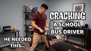 He Has LOW BACK PAIN…  Bus Driver Gets CRACKED by Dr Tyler [upl. by Yud]