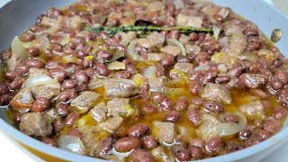 Haricots sautés  Haricot rouge frit beans Fried beans cuisinecamerounaise cuisine haricots [upl. by Ayvid982]