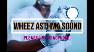 Asthma Sound Wheezing sound  Lung sounds in asthma [upl. by Perreault]