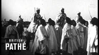 Moroccos Sultan Mohammed V In Procession 1927 [upl. by Lynnell]