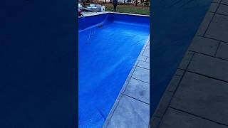 Installing a pool liner construction shorts fyp [upl. by Lodge]