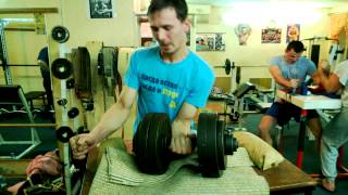 55 kg dumbbell armwrestling training  the hook [upl. by Philippe]