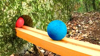 Marble Run 1000 Marbles Rain Gutter VS Mega Whirlpool ASMR Amakandu [upl. by Hudis]