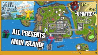 NEW 109 PRESENTS ALL 32 PRESENTS on MAIN ISLAND Wobbly Life PS4PS5XboxPC [upl. by Anauqat897]