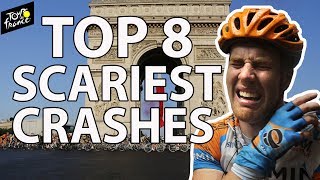 Tour de France Top 8 scariest crashes in history  NBC Sports [upl. by Sillaw]