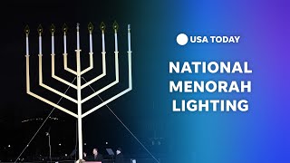 Watch National Menorah Lighting in the US capital [upl. by Arymas]