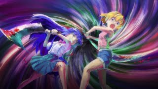 Rika VS Satoko Full Rooftop Fight  Higurashi Sotsu [upl. by Isbella65]