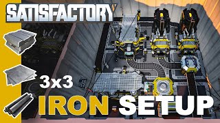 Satisfactory Iron 3x3 Compact tutorial [upl. by Keiryt541]