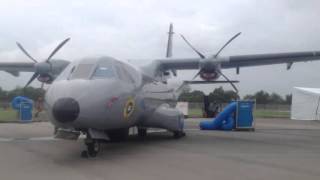 CN235 Aircraft at the Singapore 2016 Airshow [upl. by Ardnasal]