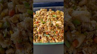 Chicken Fried Rice on the Blackstone Griddle shorts [upl. by Christabel]