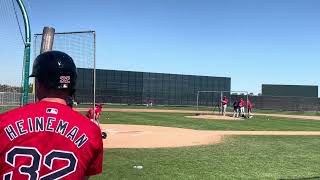 Red Sox spring training 2024 live BP Kutter Crawford vs Vaughn Grissom [upl. by Aicilla]