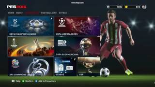 PES 2016  Game Menu preview Xbox 360 [upl. by Vale]