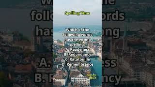 Spelling Time 525 spelling englishlearning englishvocabulary questions quiz [upl. by Osithe]