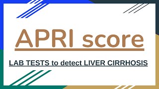 APRI score to detect LIVER CIRRHOSIS cirrhosis liverdisease [upl. by Anil]