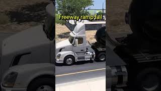 Freeway offramp fail and motowray driving in beautiful California  Euro Truck Simulator 2 [upl. by Chevy314]