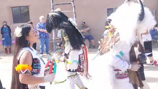 BUFFALO DANCE  OHKAY OWINGEH PUEBLO EASTER SUNDAY CELEBRATION – Buffalo entering North Plaza [upl. by Gilliam649]