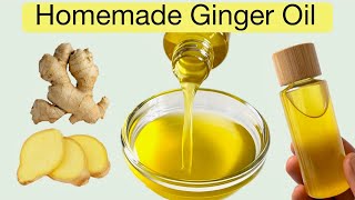 How To Make GINGER OIL For Hair Growth Scalp Fungi Dandruff And Strong Hair DIY Homemade [upl. by Apollus]